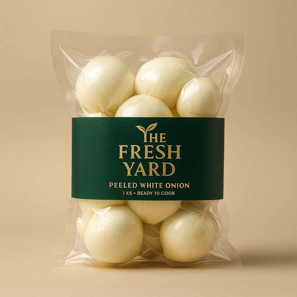 Peeled White Onion|بصل ابـيض متقشر (500G)