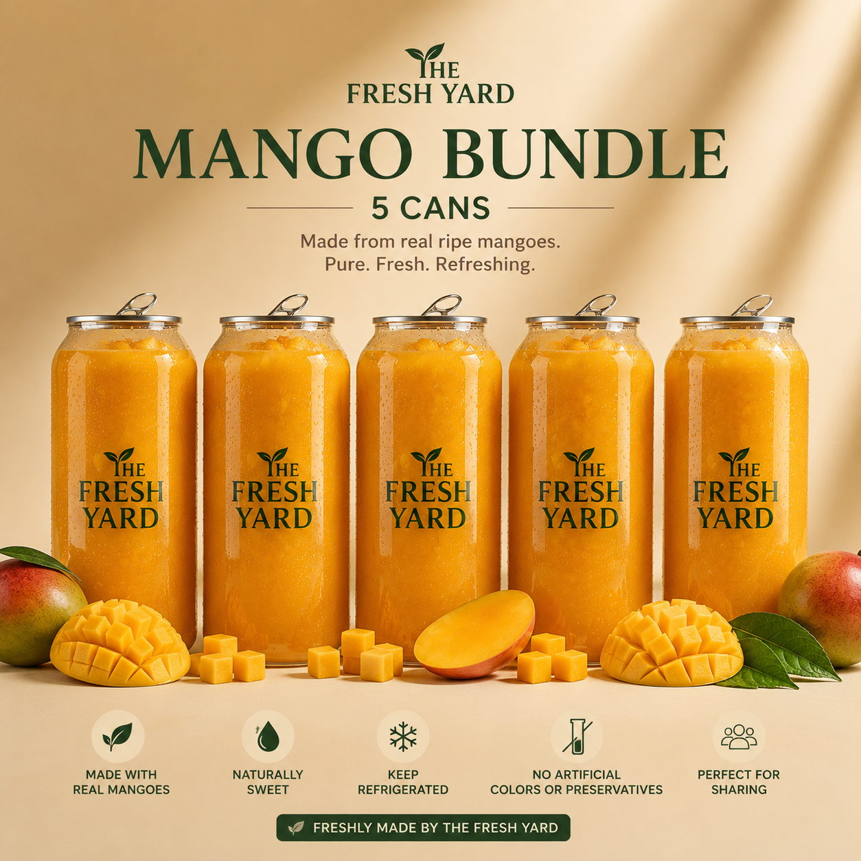 The Fresh Yard Mango Box|5Cans