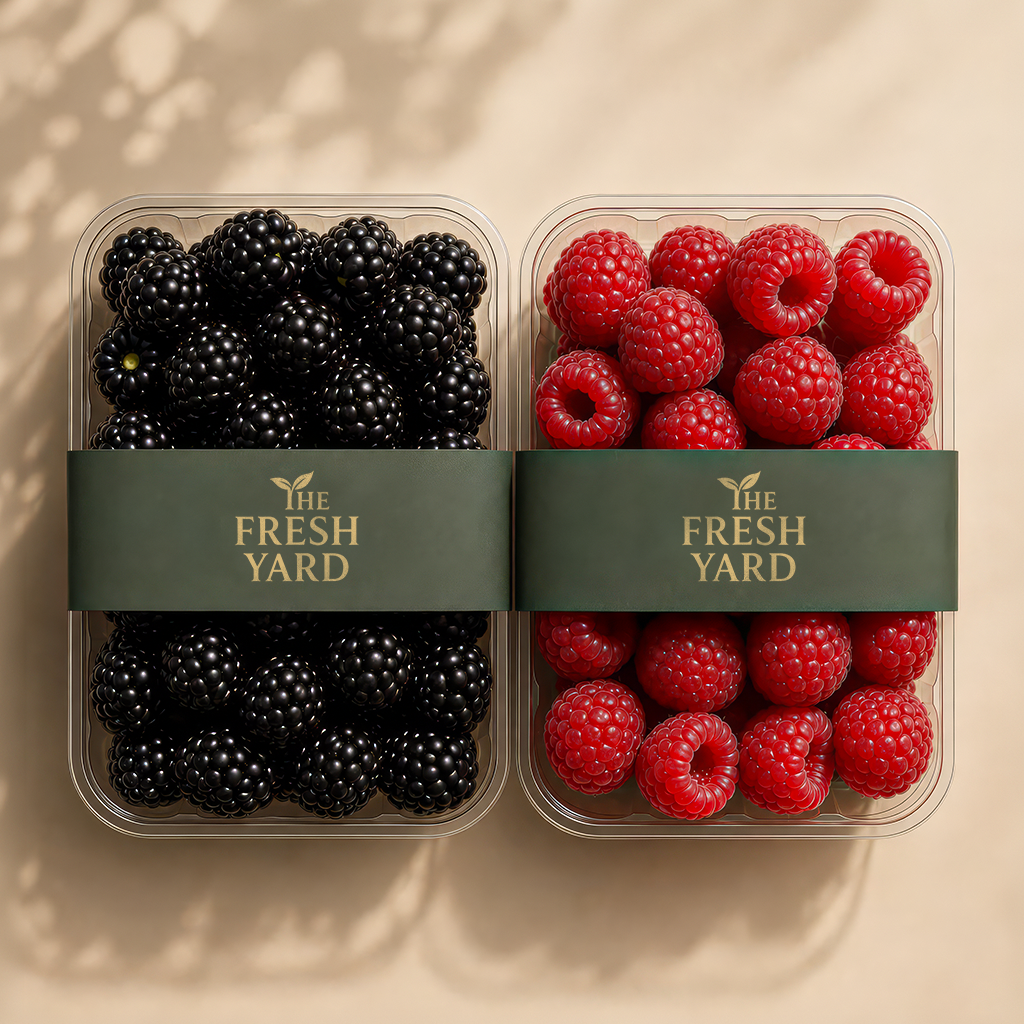 Raspberry & Blackberry Duo (Each pack weighs 125g )