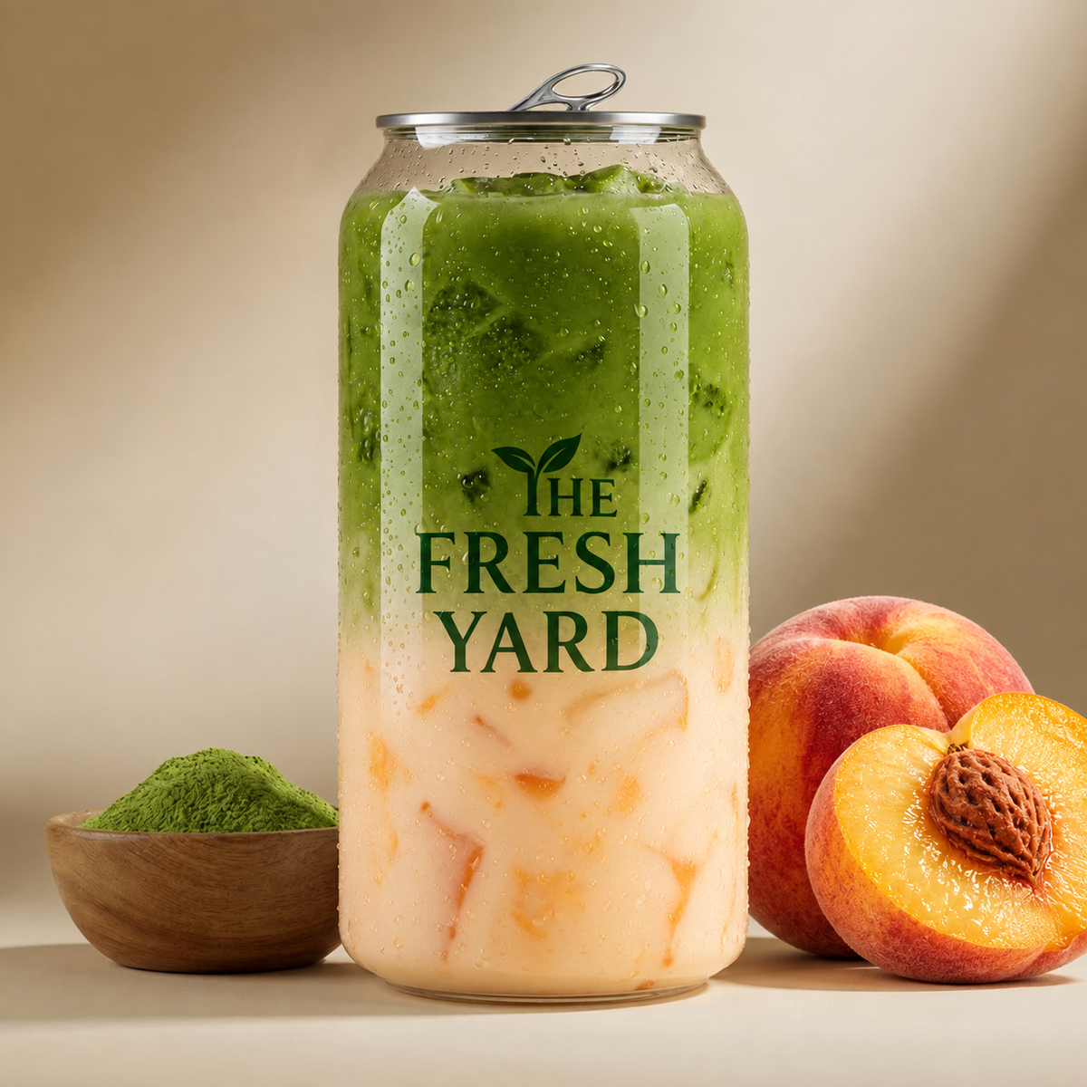 Premium Peach Matcha